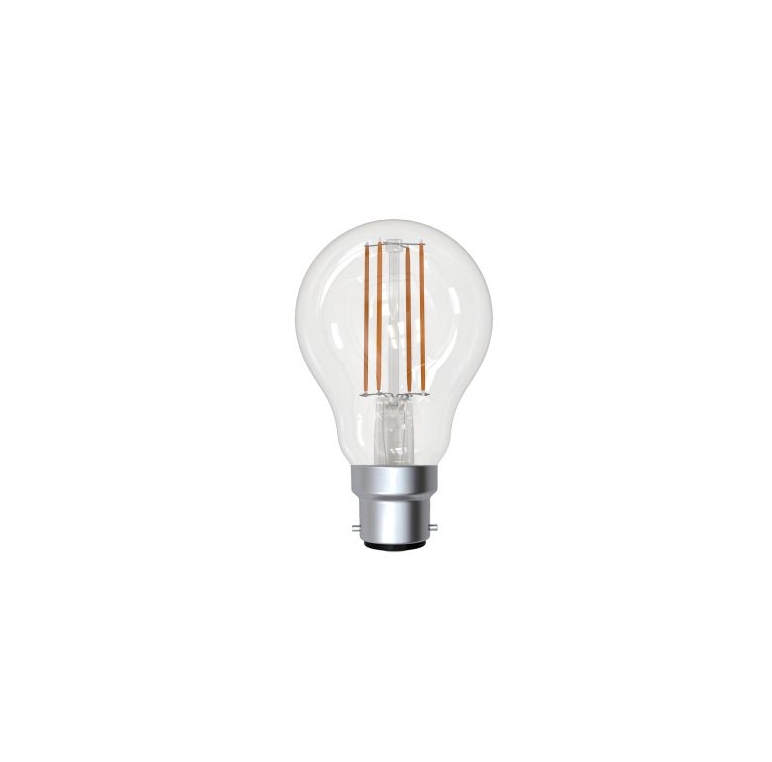 7w B22 A60 Warm White Clear Dimmable LED by Lighting Superstore