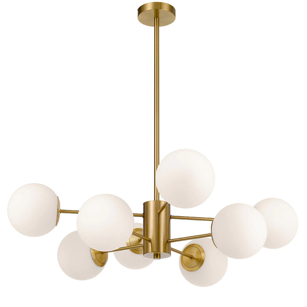 Marsten 8 Light Pendant Antique Gold