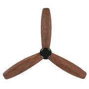 Seacliff 52 Inch Black/Walnut DC Ceiling Fan with ABS Blades