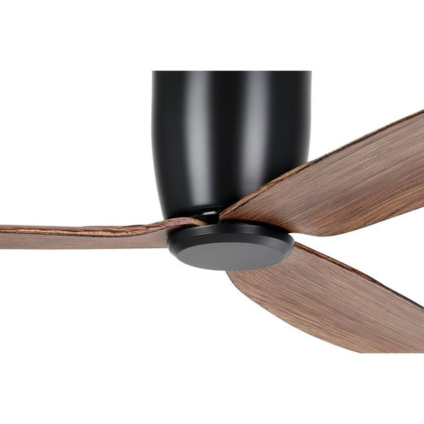Seacliff 52 Inch Black/Walnut DC Ceiling Fan with ABS Blades
