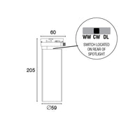 Ceres 3 x 10W LED Light Track Kit Black