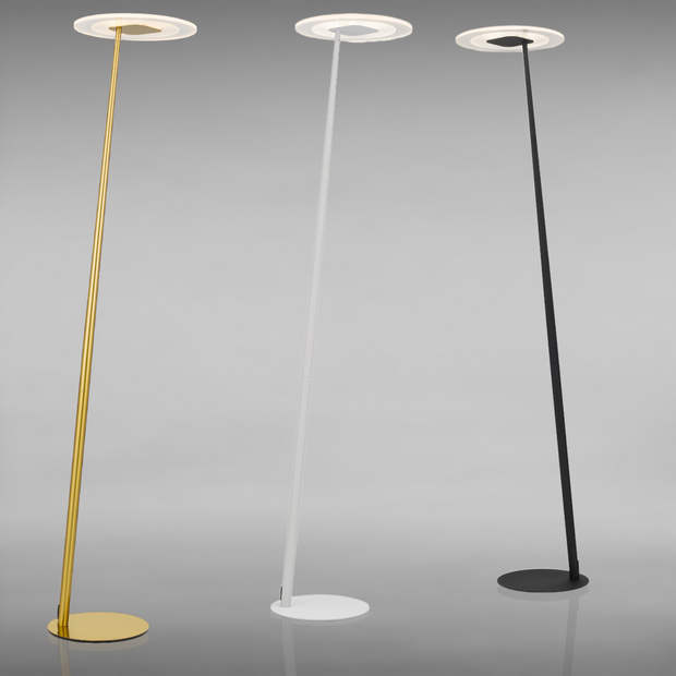 Faro 12W 3CCT LED Floor Lamp Antique Gold
