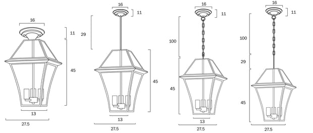 Rye Pendant Light Brass Large
