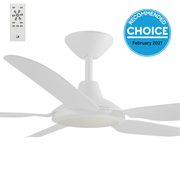 Storm DC 52 Ceiling Fan White with LED Light