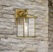 Coby Exterior Wall Light Brass Large