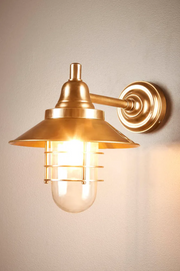 CLARK Outdoor Wall Lamp Antique Brass Coach Light