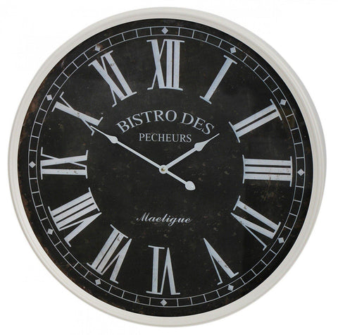 Bistro Clock Black - Lighting Superstore