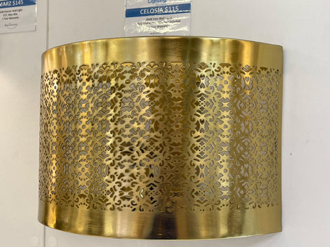 Celosia Interior Wall Light Gold Iron