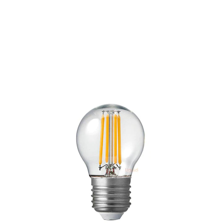 4W 12v ES E27 Fancy Round Dimmable LED Light Bulb Warm White by