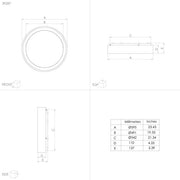 Marghera 1 34w LED Oyster Warm White