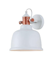 Alta Wall Light White and Copper - Lighting Superstore