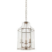 Arcadia 3 Light Pendant Satin Chrome