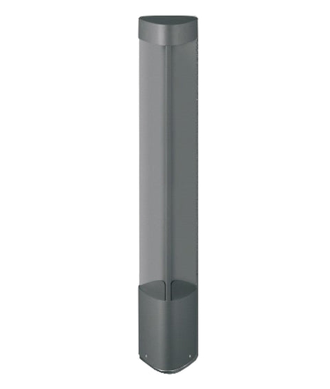 Bol2A 7W LED 3000K IP54 Bollard Grey Triangle