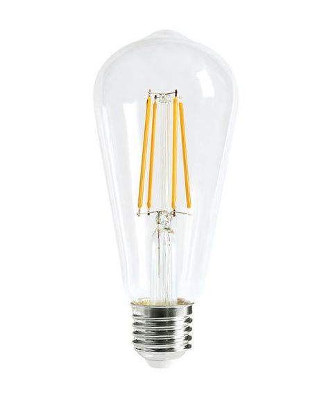 8w Edison Screw (ES) Carbon Filament LED Pear Warm White - Lighting Superstore