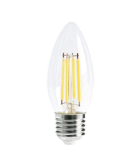 4w Edison Screw (ES) Carbon Filament LED Candle Daylight - Lighting Superstore