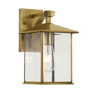 Coby Exterior Wall Light Brass Large - Lighting Superstore