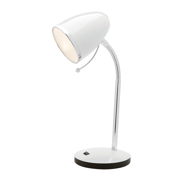 Sara Desk Lamp with USB Port - White - Lighting Superstore