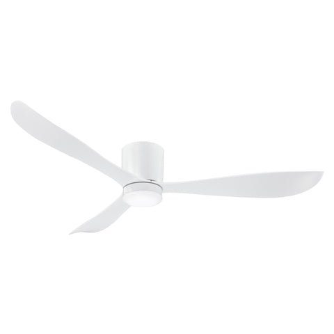 Instinct 54 DC Ceiling Fan White with 18w CCT LED