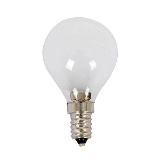 18w = 25w Small Edison Screw (SES) Frosted Fancy Round Energy Saving Halogen - Lighting Superstore