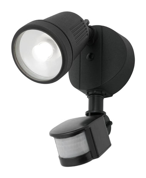 Otto 12w LED Single Exterior Floodlight Black with Sensor - Lighting Superstore