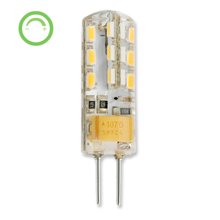 1.5W G4 Bi Pin LED Warm White Dimmable 12v AC DC