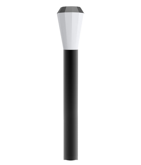 Geb3 13W Warm White LED IP54 Long Bollard Dark Grey