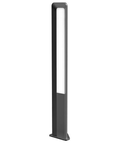 Hathor3 13w LED Bollard Light Grey Long - Lighting Superstore