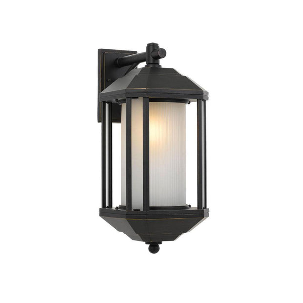 Havard Black Exterior Wall Light Small - Lighting Superstore