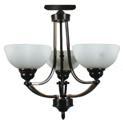 Houston 3 Light CTC Close to Ceiling - Bronze - Lighting Superstore