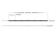10W 12v 3000K Warm White COB Strip Lighting - IP20 / Metre