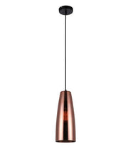 Lamina Copper Glass Pendant Light - Long - Lighting Superstore