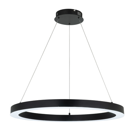 Medine 60W CCT DIM LED Pendant Black Large