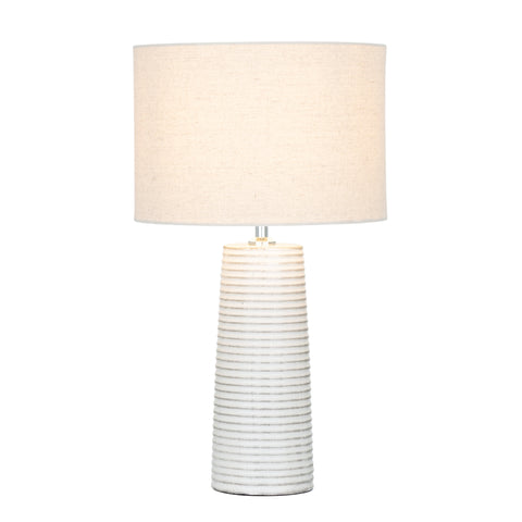 Rye Ribbed Ceramic Table Lamp