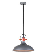Narvik Pendant Light Grey and Copper - Lighting Superstore