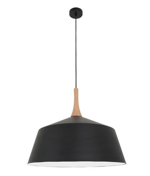 Nordic Pendant Light Oak and Black - Large - Lighting Superstore