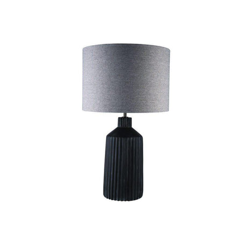 Paxton Table Lamp Grey - Lighting Superstore
