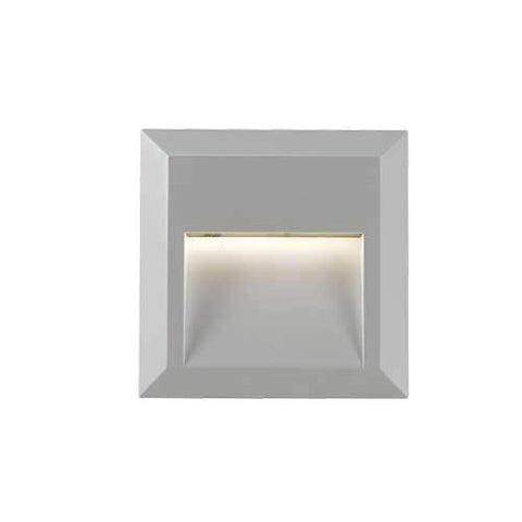 Prima Wall/Stair Light Surface Mount Silver Square - Lighting Superstore
