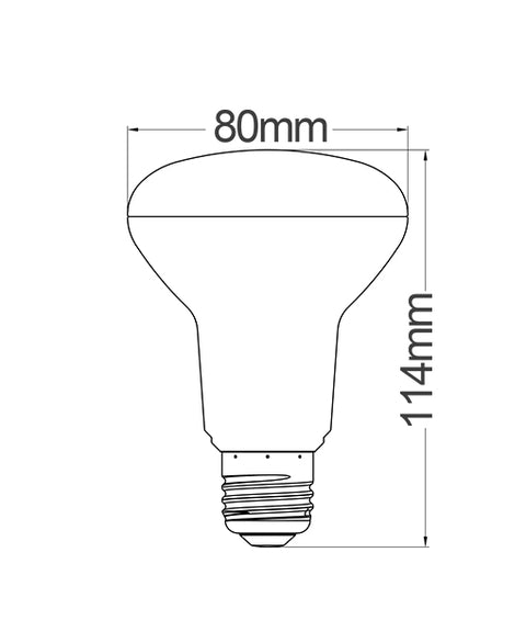 10w R80 LED Daylight Globe