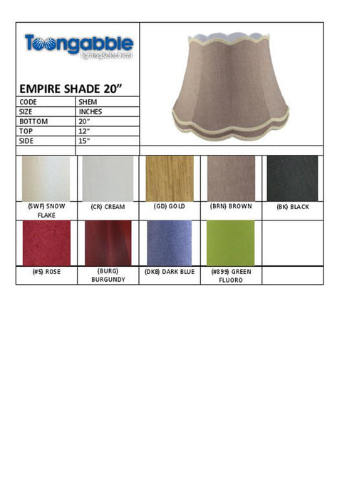 12.20.15 Empire Lamp Shade - Burgundy