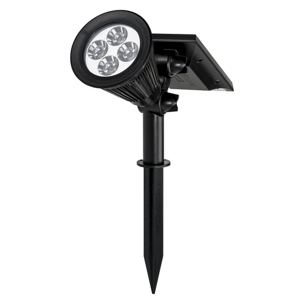 High-Output Garden Spot Light with Attached Solar Panel - Warm White - SOLAR