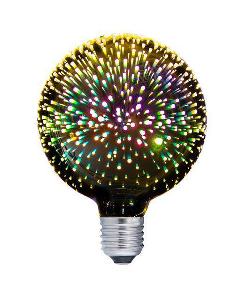 4w Edison Screw (ES) Spectra G125 Pear Firework Effect - Lighting Superstore