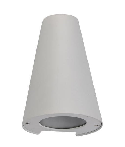 Torque Cone Exterior Wall Light White - Lighting Superstore