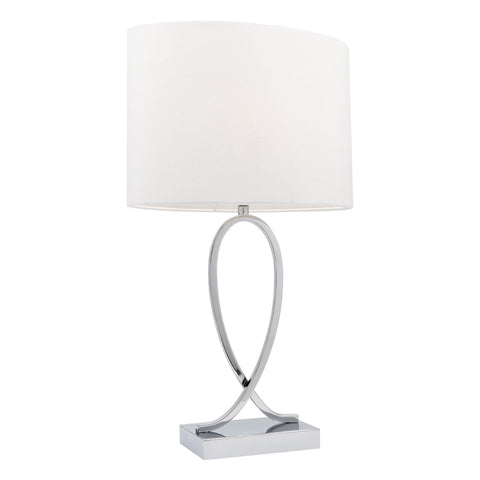 Campbell Touch Lamp Small White - Lighting Superstore