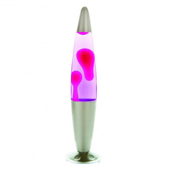 Silver - Pink/Pink Peace Lava Lamp