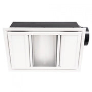 Domino 3-in-1 Heat CCT Light Exhaust Fan White