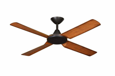 New Image 52 DC Ceiling Fan Black and Koa - Lighting Superstore