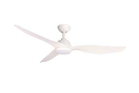 Malibu 52 DC Ceiling Fan White with LED Light - Lighting Superstore