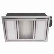 Domino 3-in-1 Exhaust Fan Silver - Lighting Superstore