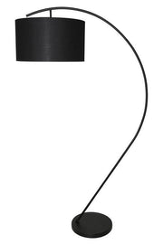 Joshua Curved Floor Lamp Black - Lighting Superstore