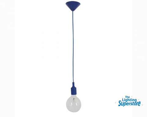 Pen Modern Pendant Light - Blue - Lighting Superstore